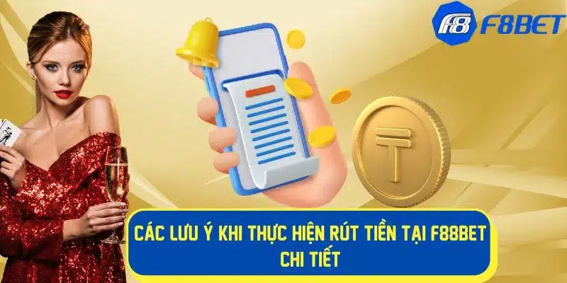 Các lưu ý khi thực hiện rút tiền f88bet